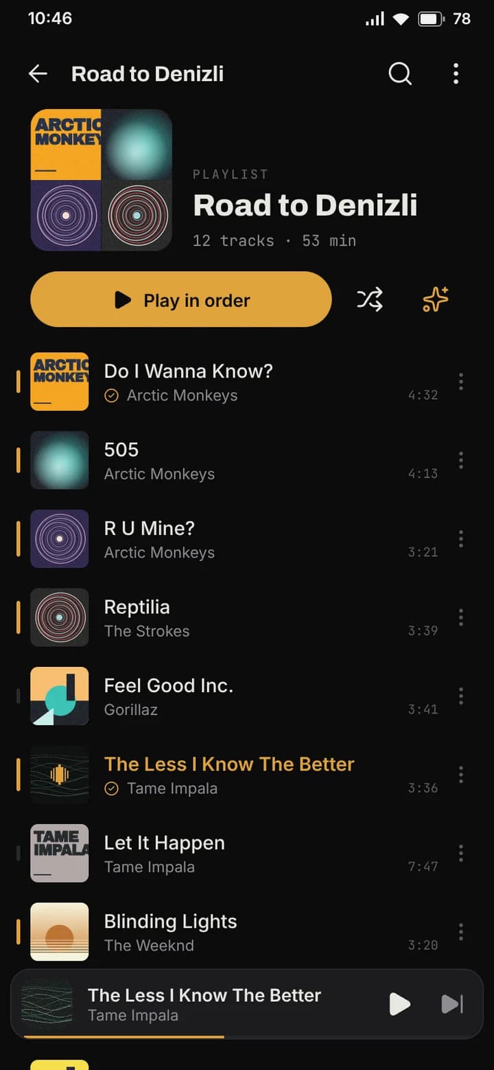 A playlist ranked by its own karma